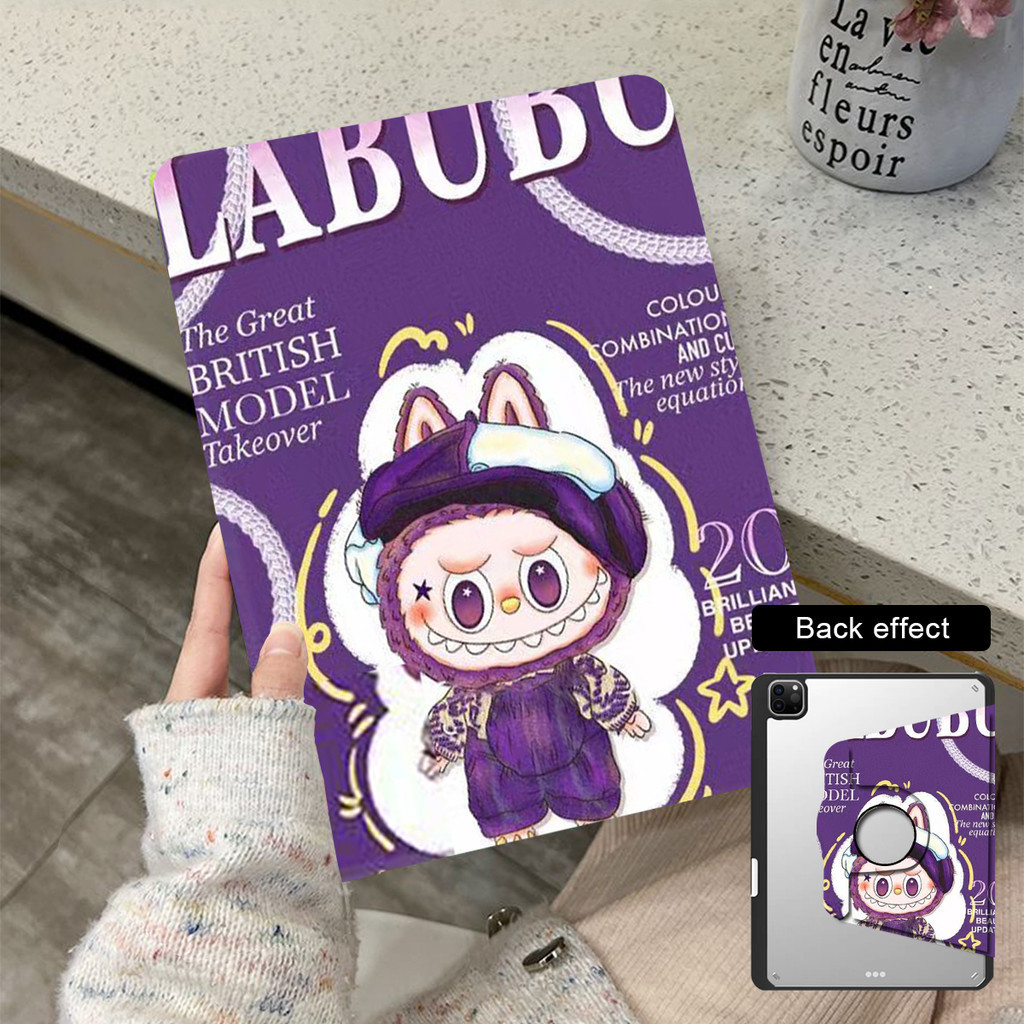 Labubu เคสฝาพับ samsung Tab S9/S9+/S9FE+/S7/ S7+/ S7FE S8 S8+/ S6lite ...
