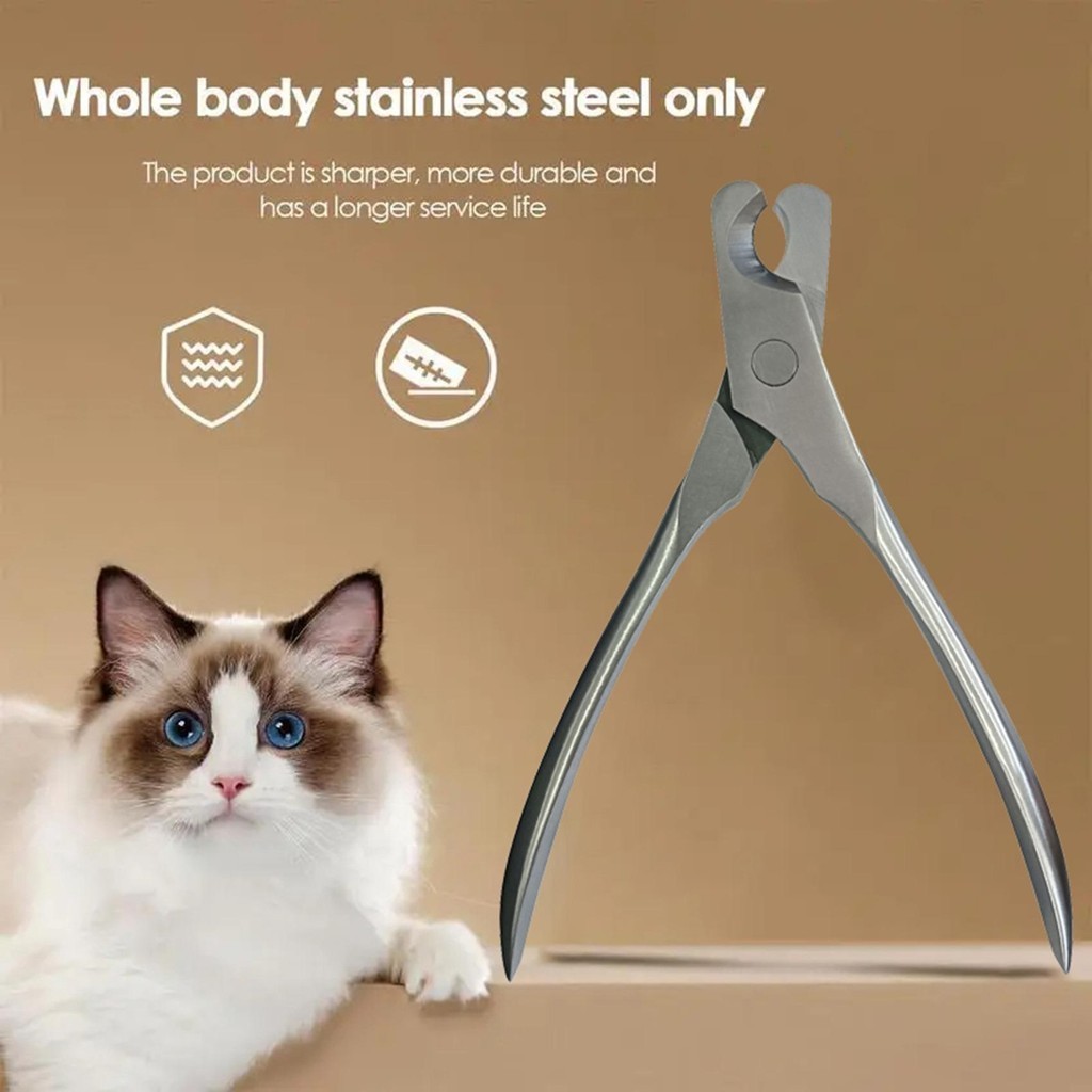 สัตว์เลี้ยง Universal สแตนเลส Anti Blood Thread Crescent Clipper กรรไกร ...