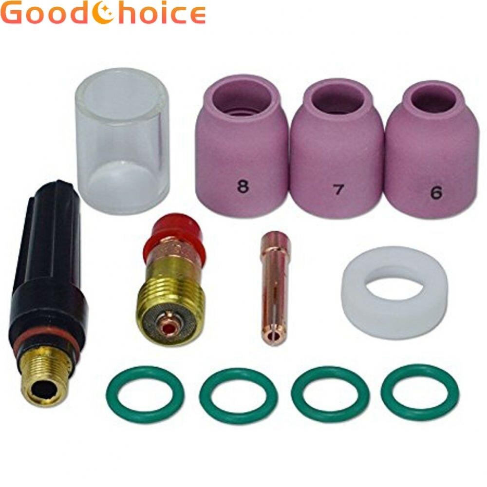 Objectif Gaz TIG Stubby Collet 17GL332 - Pour Torches WP 17 18 26 - 3/32 Et 2,4 Mm