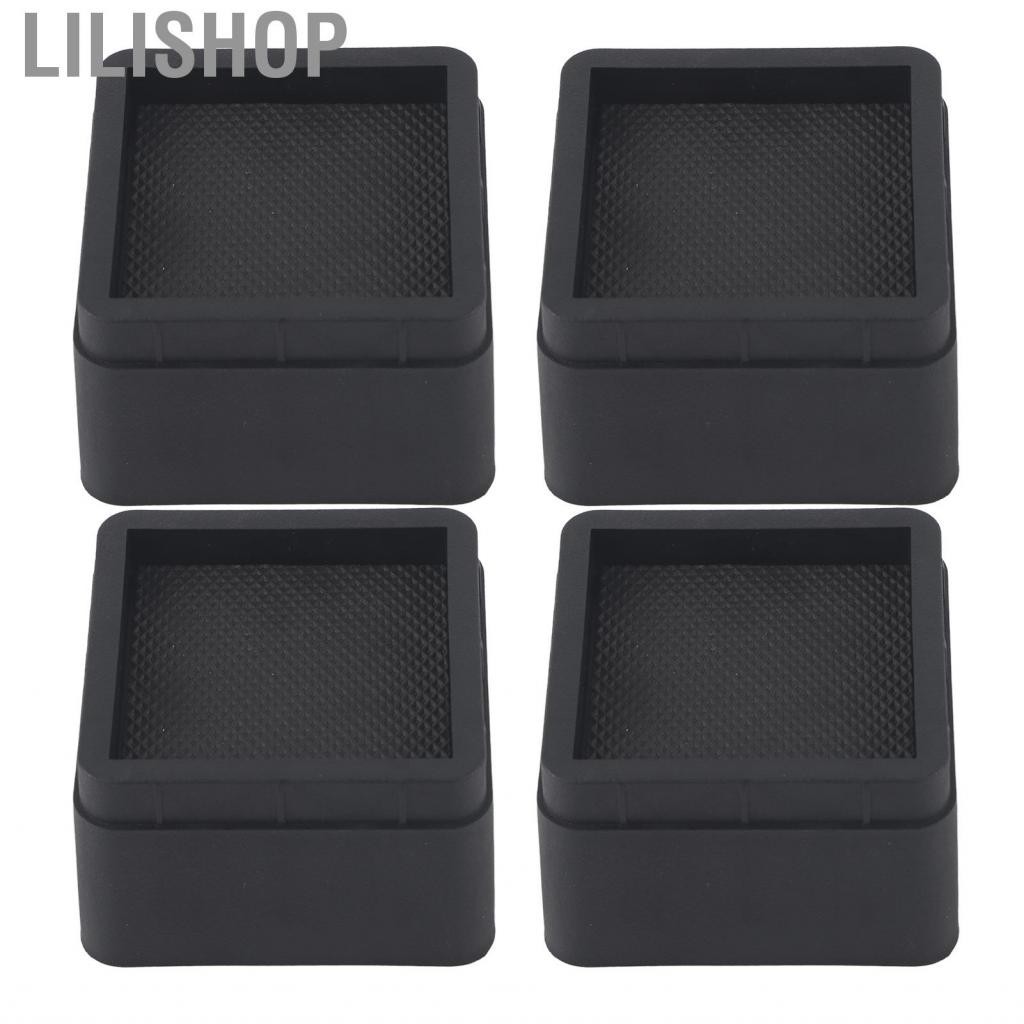 Heavy-Duty Bed Risers – 4-Pack Furniture Riser Blocks, 2-Inch Lift, L-Shaped Trapezoid Design, Supports 6000 Lbs – Anti-Slip & Noise Reduction For Sofa, Table, Desk
