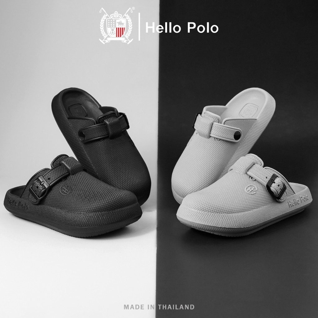 Hello Polo รองเท้าเปิดปลายเท้า HP8047 รองเท้าแตะ แฟชั่น