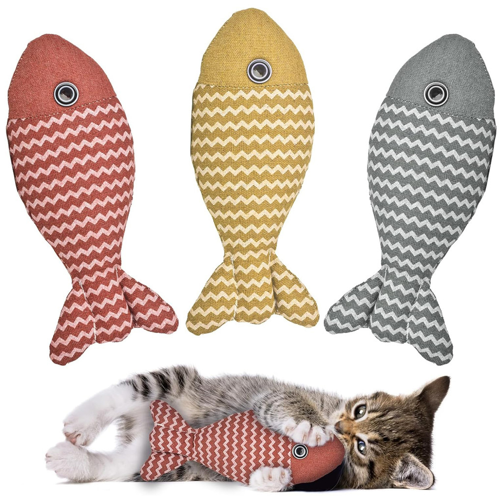 Catnip Fish Kicker Toy for Cats and Kittens