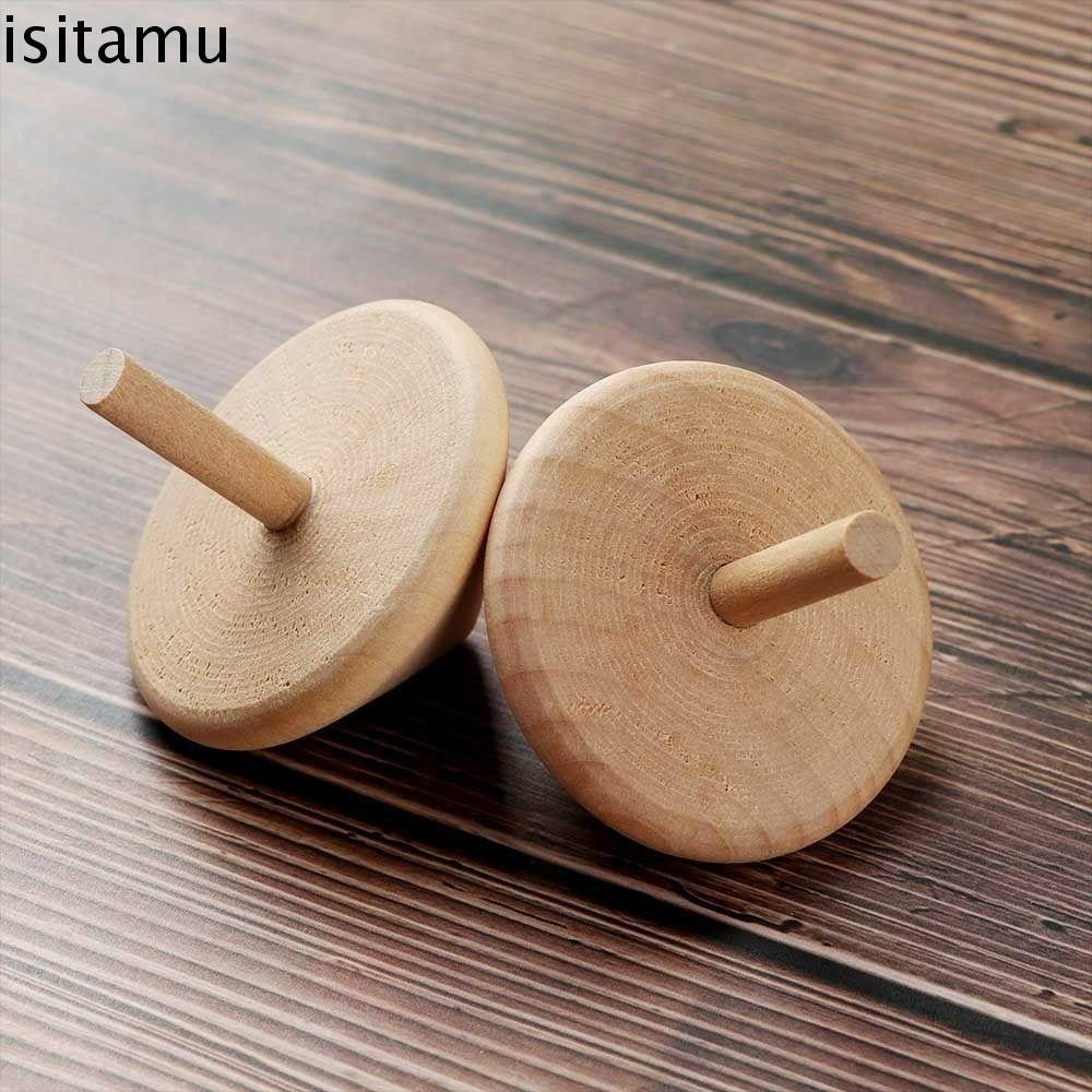 Isitaft ไม ้ Spinning Tops Fun Party ไม ่ มีสี Spinning Top PegTop