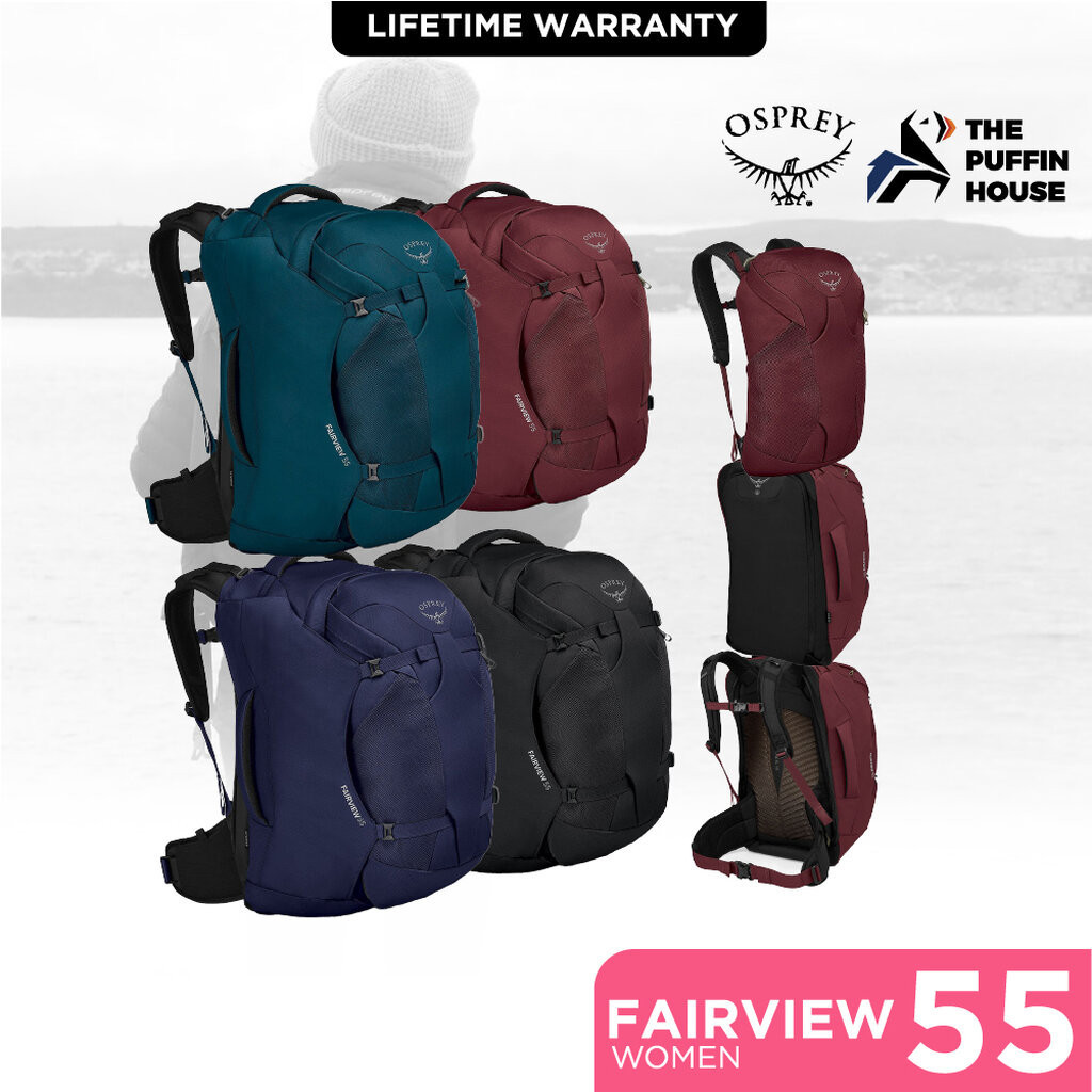 Osprey Fairview 55 Travel Pack backpack 40 15 liter dames black