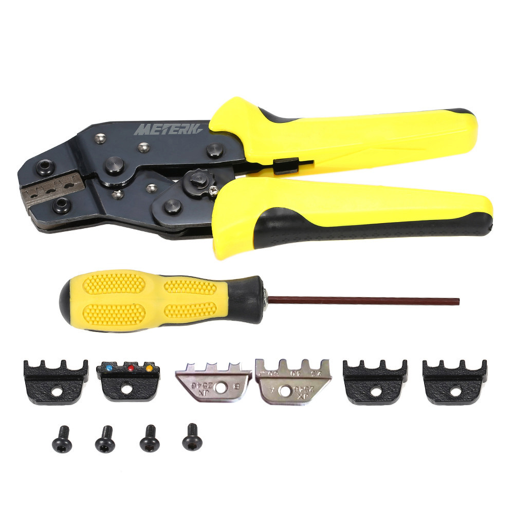 YJYCSAH-Crimping Tool For Sleeves Ferrule Terminals & Pin Cord End Ratcheting Wire Crimpers Awg 3 1 0 25 50mm Ratchet Terminal Crimper Electrical Crimping