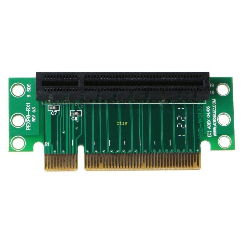 Bt PCI-Express 8X Riser Card Extender การ์ดขยาย 90 องศามุมขวา Riser อะ ...