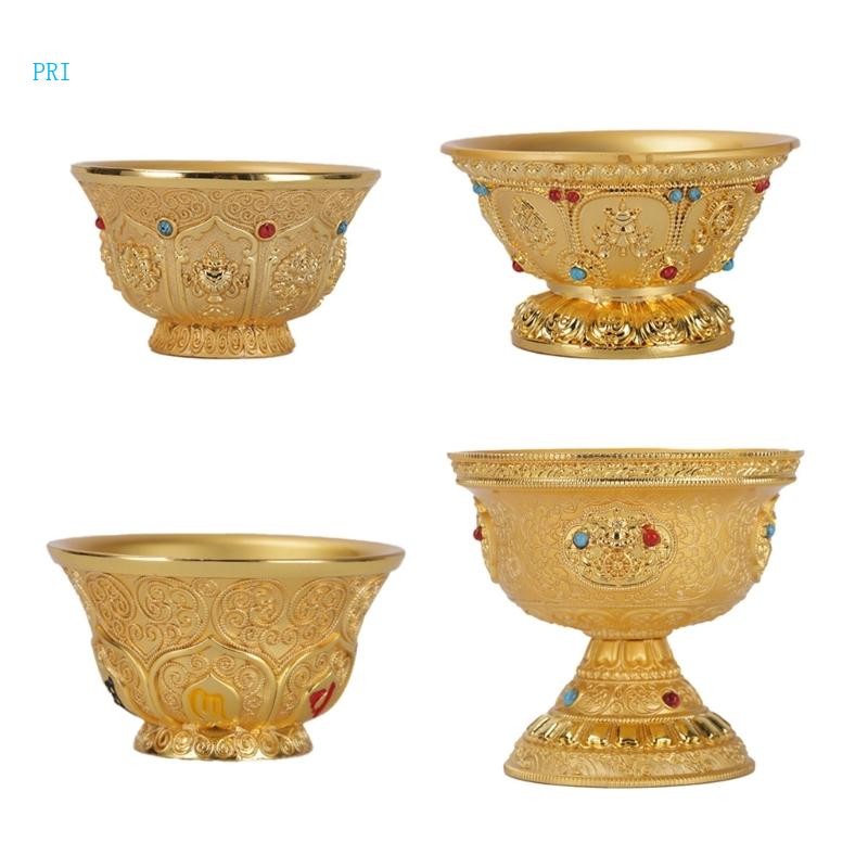 Prim Water Cup Holy Water Container Gilded Gold Copper Bowl ถ้วยพุทธ ...