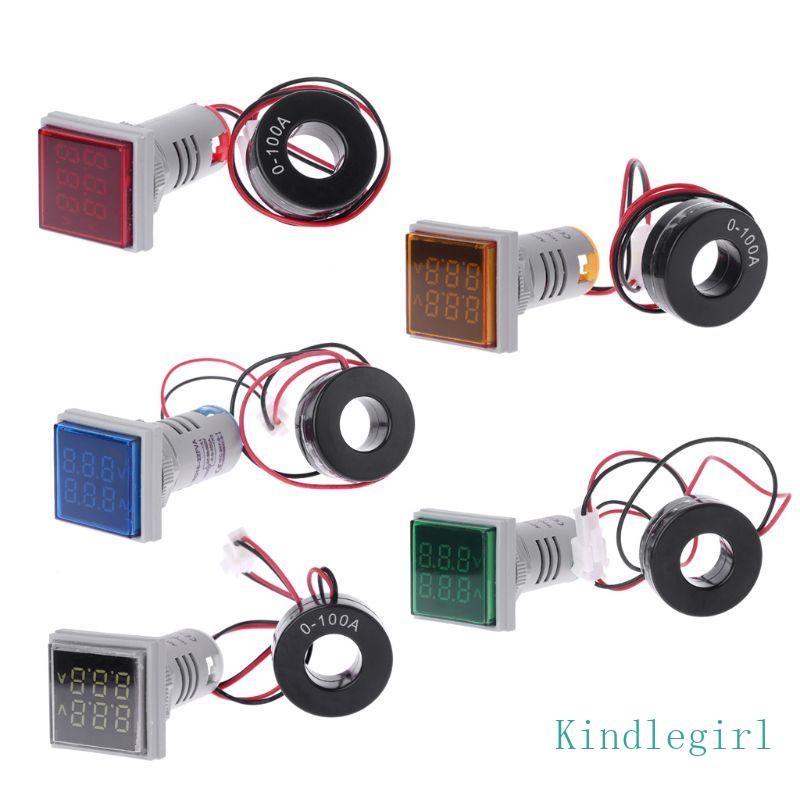 Hsv Square LED Digital Dual Display โวลต์มิเตอร์แอมป์มิเตอร์เครื่องวัด ...