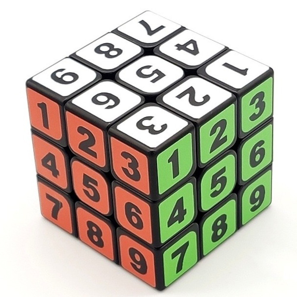 Zcube 3x3 Number Speed Cube 3x3x3 Sudoku Magic Cube สีดํา พร้อม ...