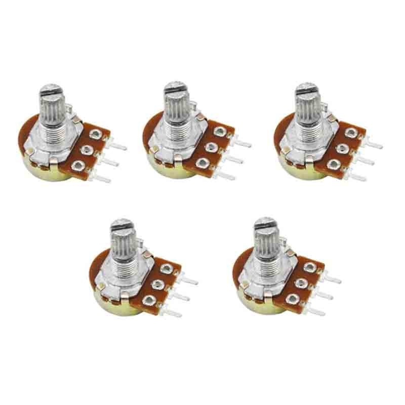 5pcs WH148 single potentiometer B10K สั้น 3 pin 6pin ความยาว 15 มม.5K ...