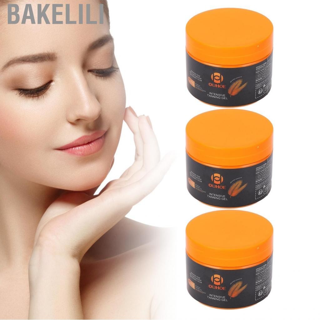 Bakelili Tanning Accelerator Gel 150g 3 ชิ้น Deep Hydration Intensive ...