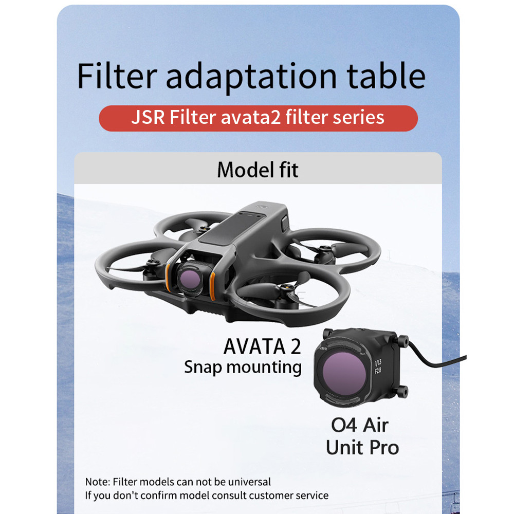 สําหรับ DJI Avata 2 O4 Air Unit Filters Kit, ND64/ND8 Filter, Vlog ...