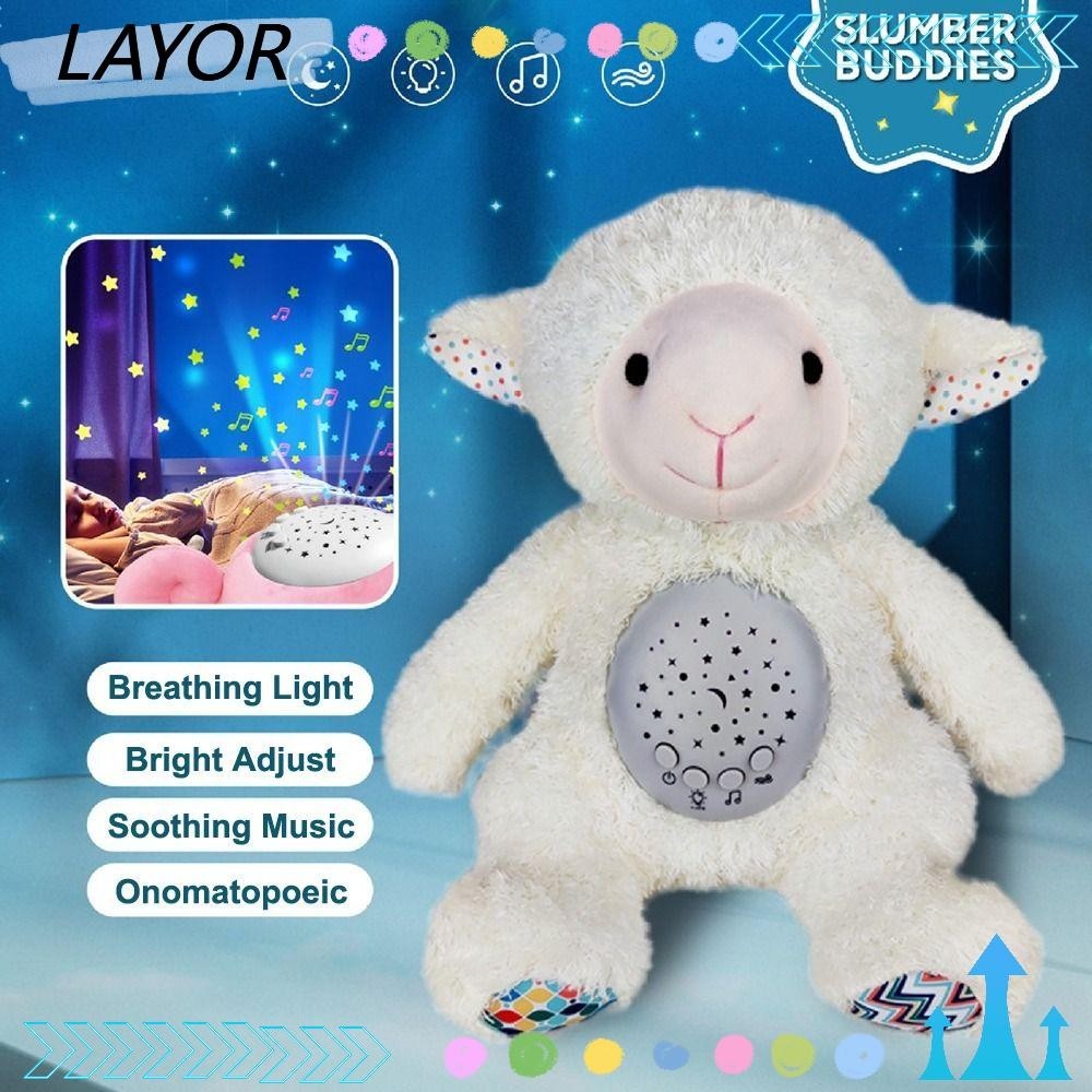 Lay Baby Sleep Soothers, ตุ ๊ กตา Breathing Motion Plush Soothing
