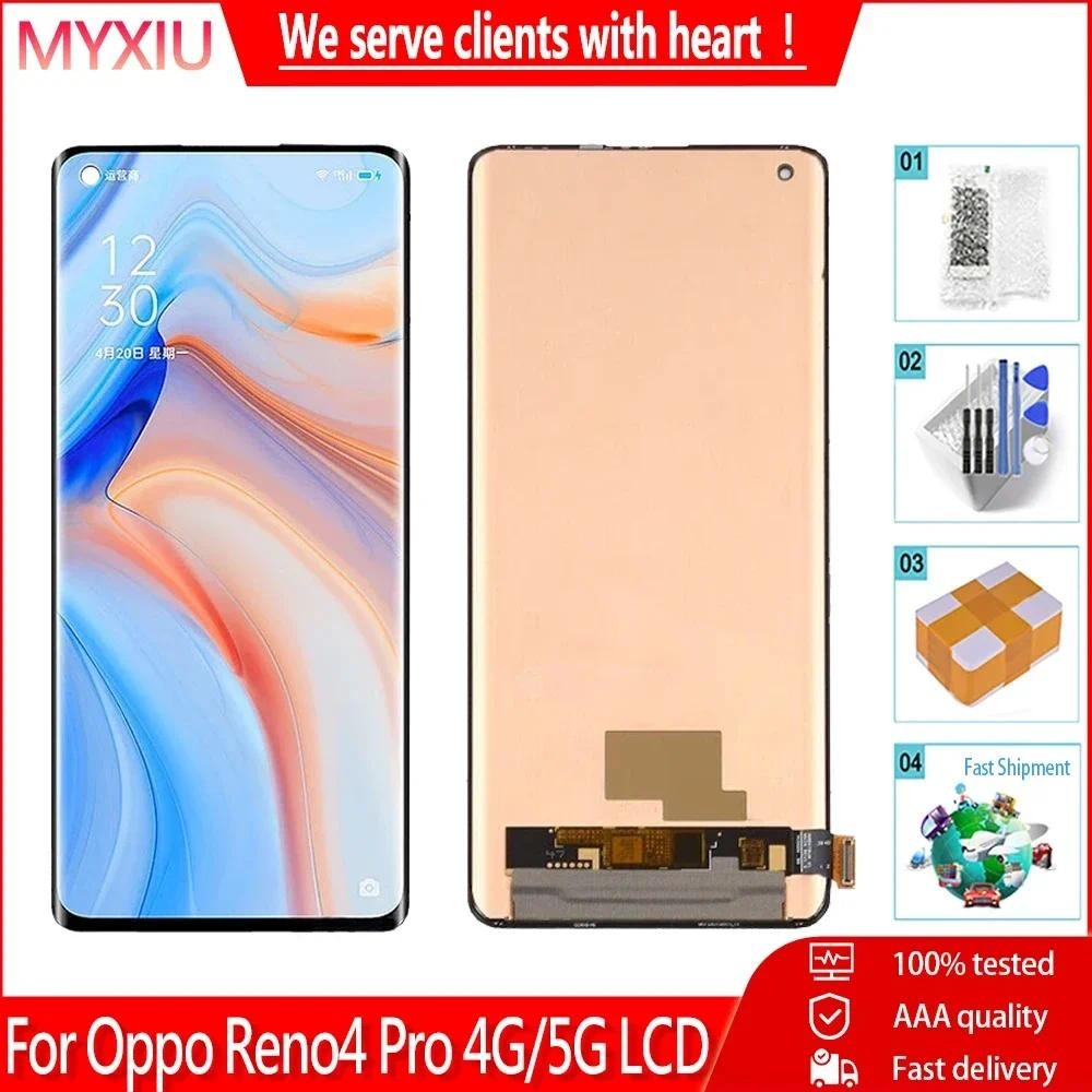 Amoled สําหรับ Oppo Reno4 Pro 5G PDNM00 PDNT00 จอแสดงผล LCD Touch ...