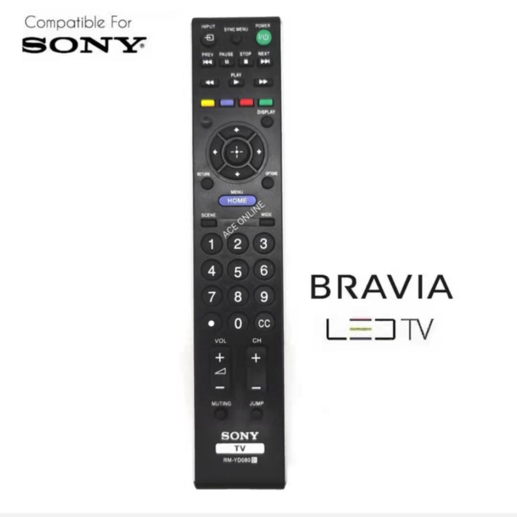 Telecomando Universale Sostitutivo RM-YD040 Per TV Sony – Compatibile Con KDL-55HX855, KDL-22BX320 E Molti Altri