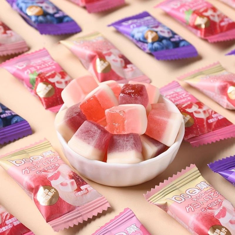 Boq Cube ผลไม้ Milkshake Marshmallow Filled Candy Gummy งานแต่งงาน ...