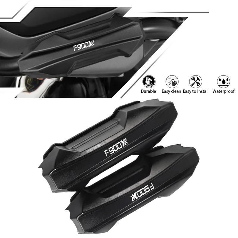 Plaque Extension Support Béquille Latérale Pour BMW F900XR 2020-2023 - Protection Quickshifter - Aluminium CNC Gris