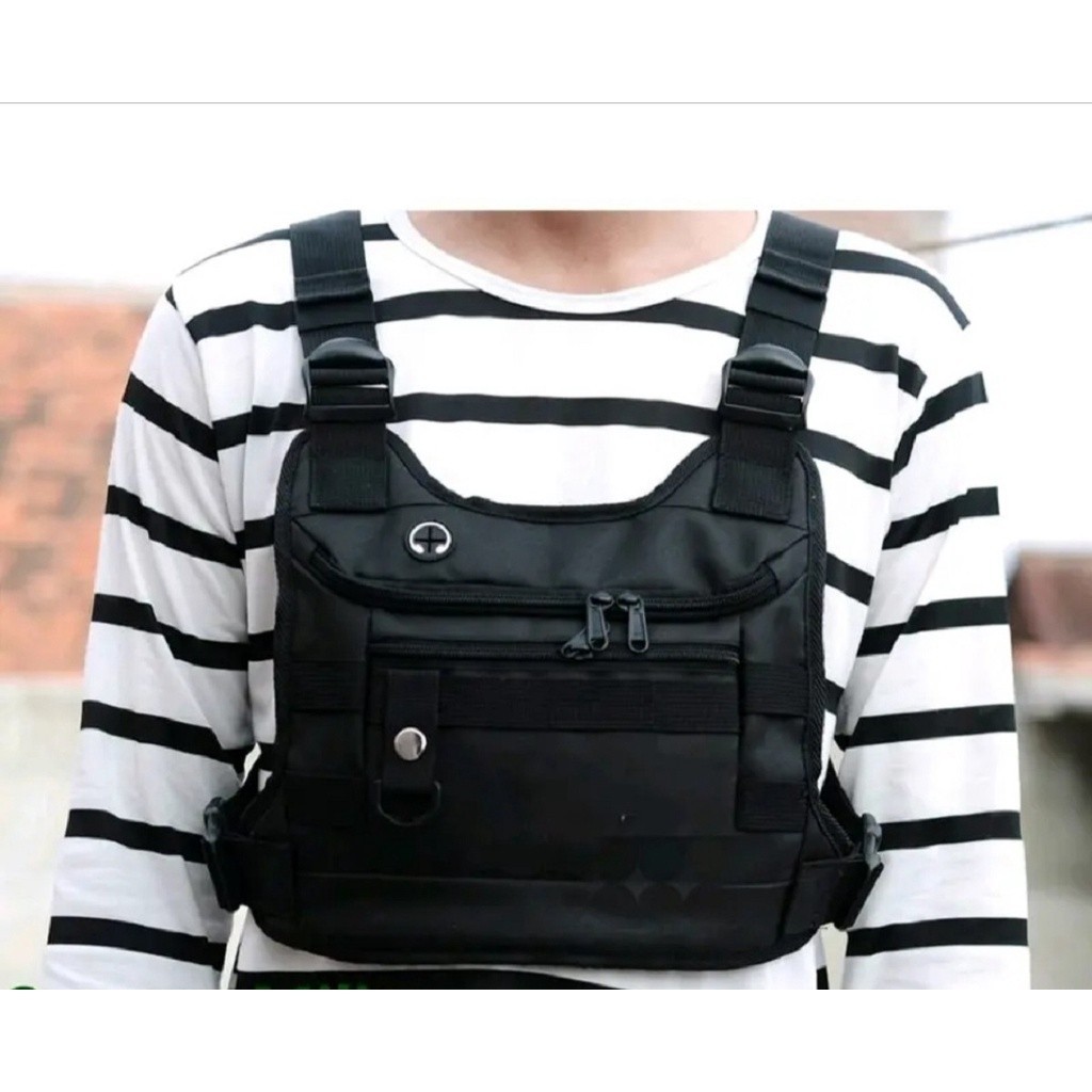 Chestbag กระเป๋าคาดหน้าอก Tactical Rig Bag Outdoor Chest Protector Bag ...