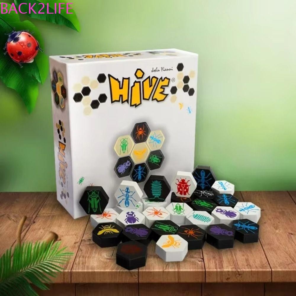 Back2life ชิ้นส่วนหมากรุกหกเหลี่ยม, การศึกษา Montessori เกมกระดาน Hive ...