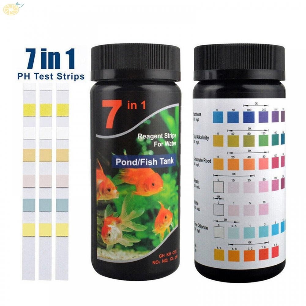 ชุดทดสอบน้ํา PH Test Fish Tank Tropical Aquarium Pond Test Strips Kit ...