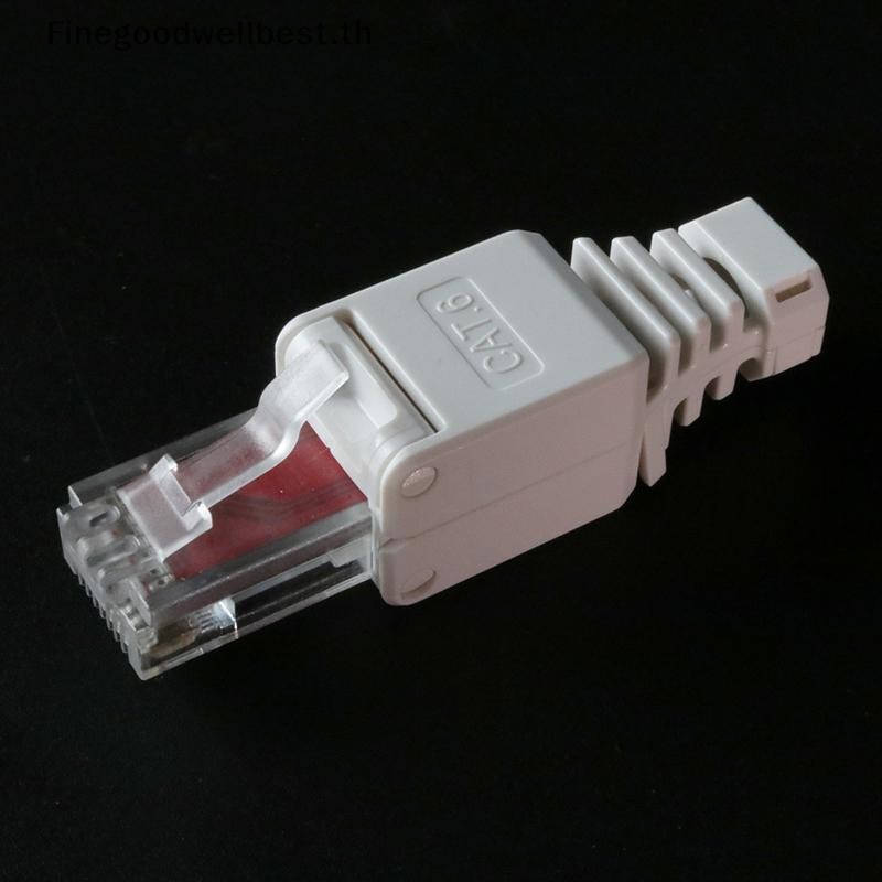 Fbth สีขาว RJ45 ขั้วต่อแบบไม่มีเครื่องมือไม่มีขั้วต่อจีบกล้องวงจรปิดสาย ...