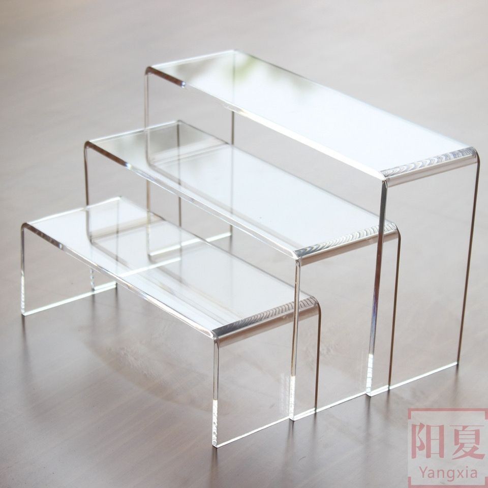 อะคริลิค U-Shaped Display Rack โปร ่ งใสชั ้ นวางรองเท ้ าโรงรถชุดตุ ๊ ...