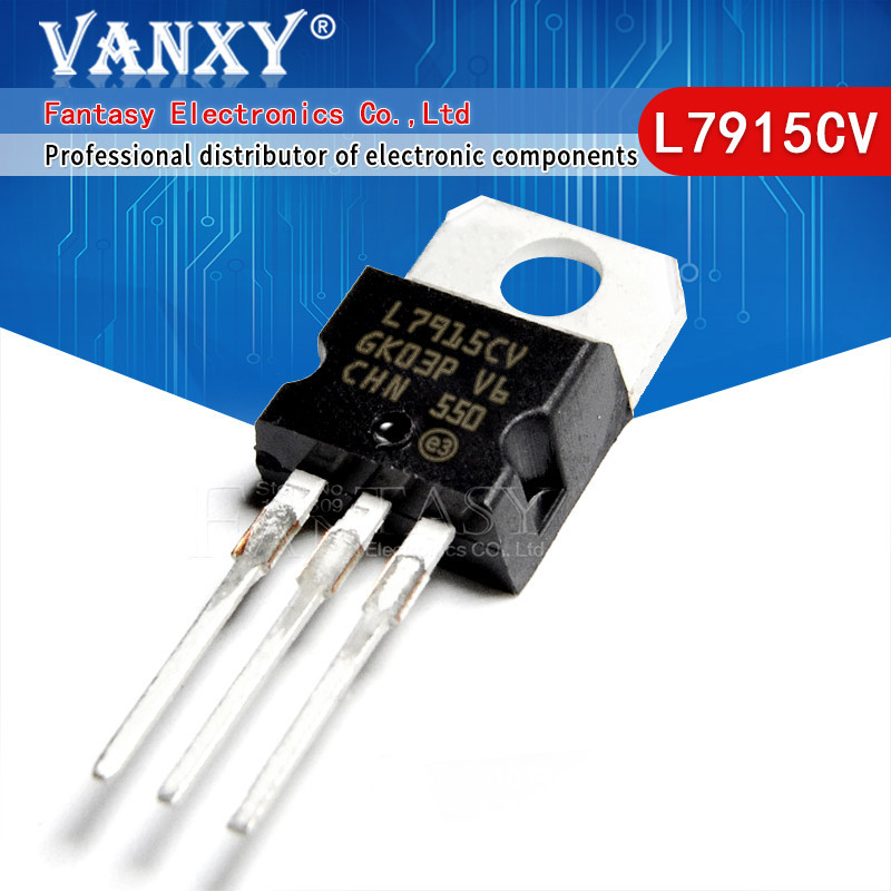 10pcs L7915CV TO220 L7915 TO-220 7915 LM7915 MC7915 7915CV ส่วนประกอบ ...