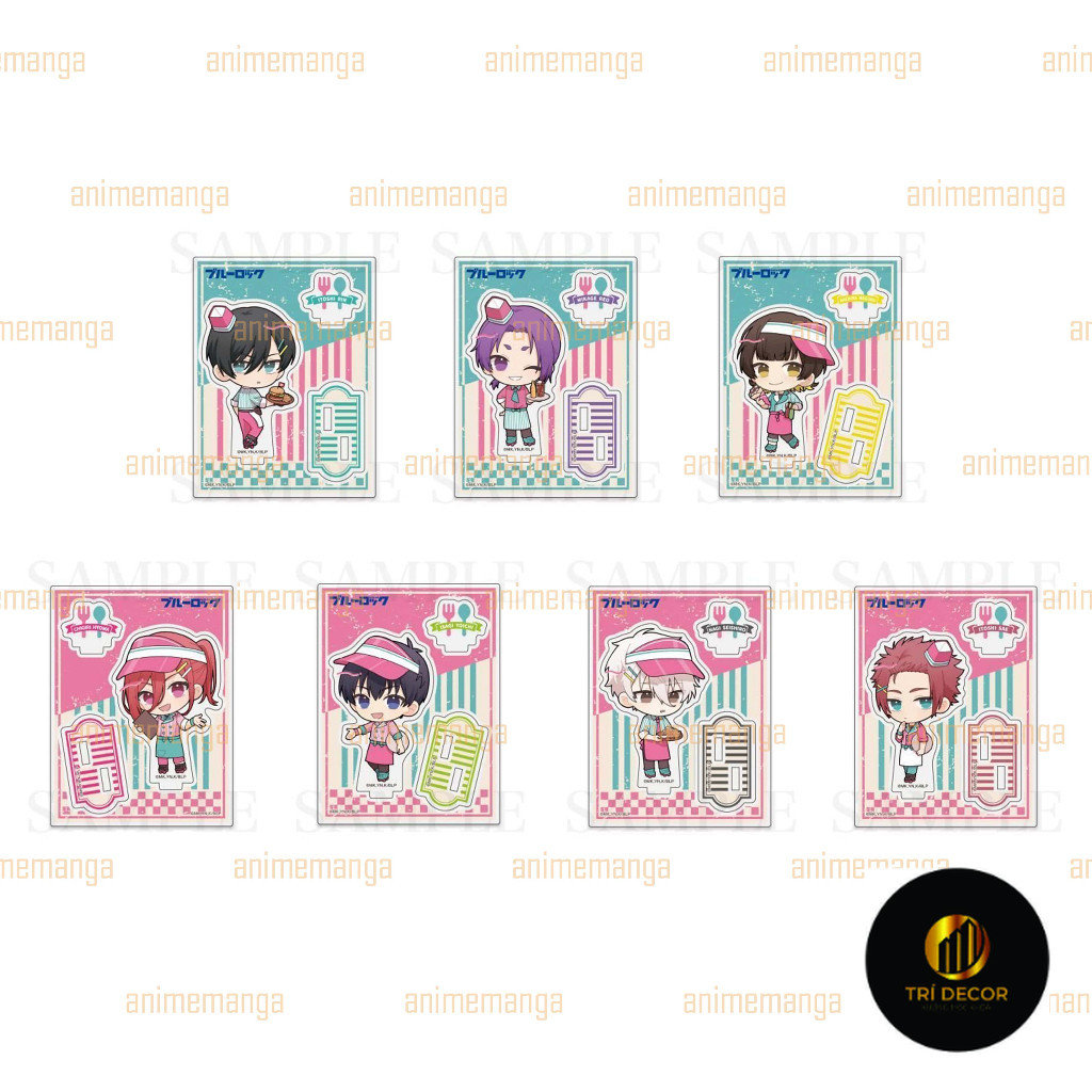 (8ซม. - กรอบ) BLUE LOCK ver WAITER standee โมเดลอะคริลิคน่ารักตกแต่งอะ ...