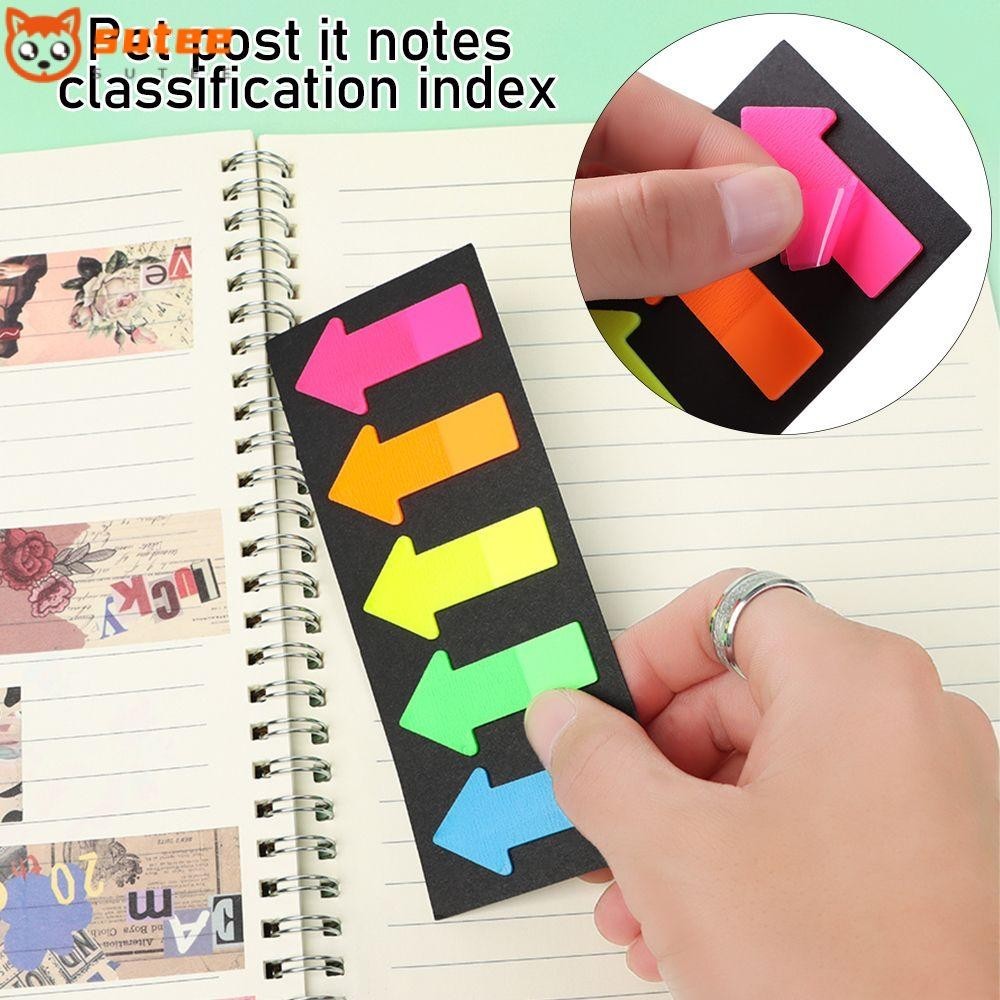 Sutee 100 แผ ่ น Sticky Notes Bookmark เครื ่ องเขียน Tab Strip ป ้ าย ...