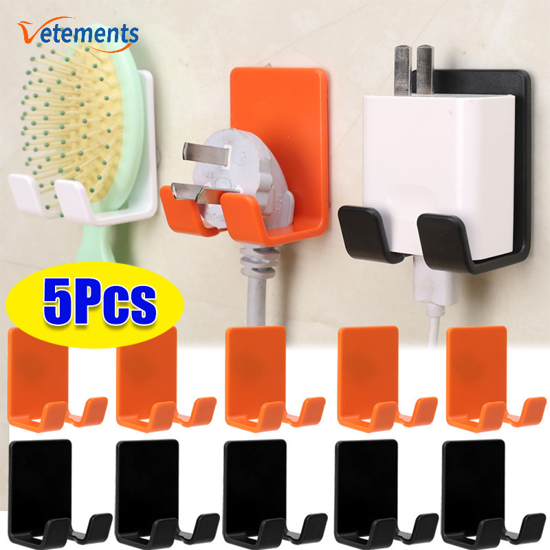 Punch-free Cable Holder Power Cord Plug Hook - Home Wall Kitchen ...