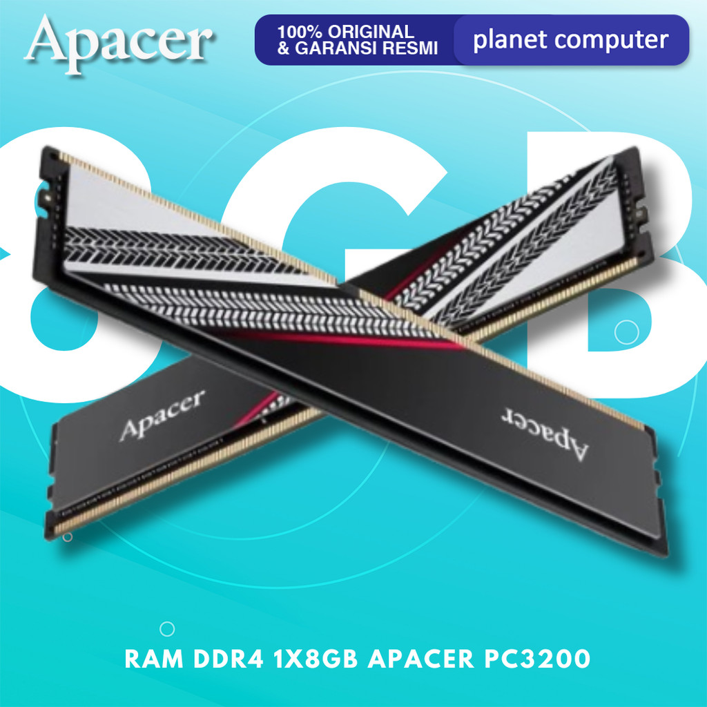 ต้นฉบับอย่างเป็นทางการ APACER TEX 8GB DDR4 PC3200 PC RAM | Shopee Thailand