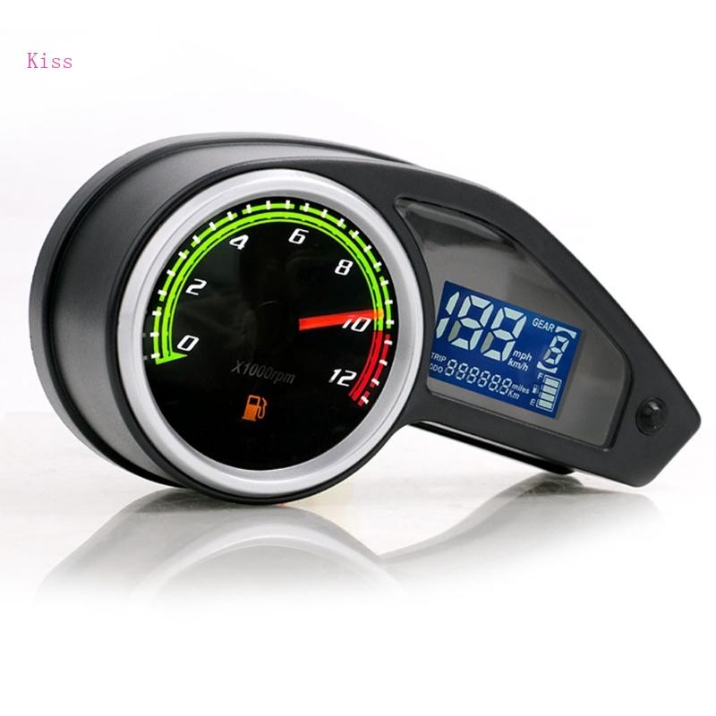 Kiss อัพเกรดชิ้นส่วนภายนอกรถจักรยานยนต์แบบพกพา Digtal Speedometer Water ...