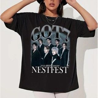 GOT7 NESTFEST バンコク MD Tシャツ ブラック (フリーサイズ) GOT7 - 2025 Concert 'NESTFEST' Official MD - K PLACE