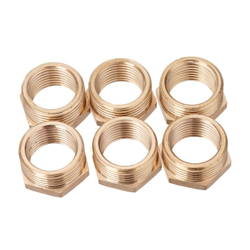 BT 6 ชิ้นทองเหลือง Bushing ลดอะแดปเตอร์ 3 4 นิ้วชาย Thread to 1 2 นิ้ว ...
