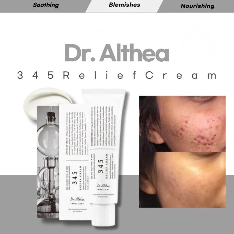 Dr Althea 345 Relief Cream Whitening Soothing Moisturizer ผิวปัดเป่าใบ ...
