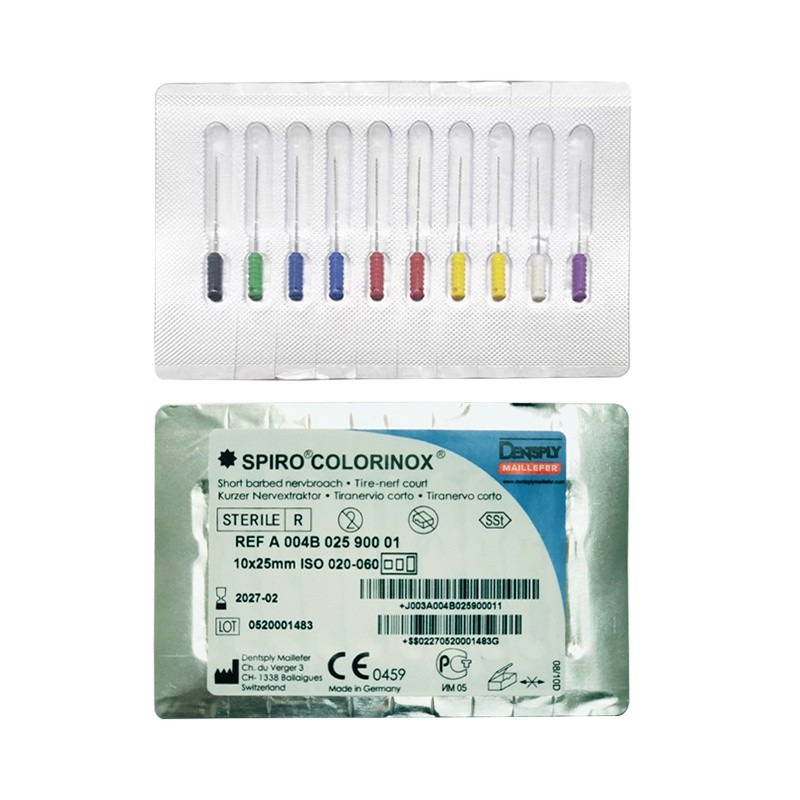 ในสต็อก 10 ชิ้น/เซ็ตทันตกรรม Barbed Broach Endodontic ไฟล์ 25 มม./21 ...