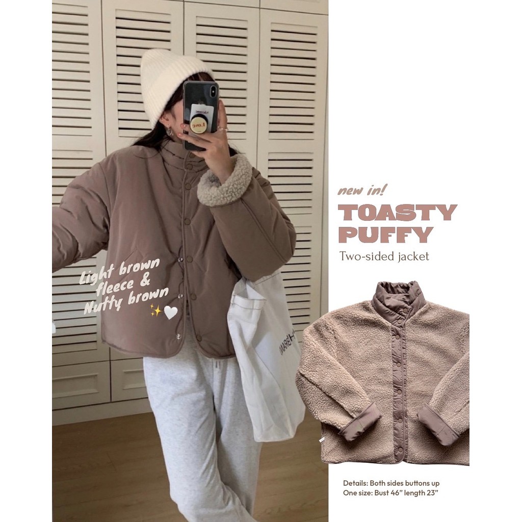 SAY APPAREL: New! Toasty Puffy two-sided jacket โทนสีใหม่ แจ็กเกตใส่ได้ ...