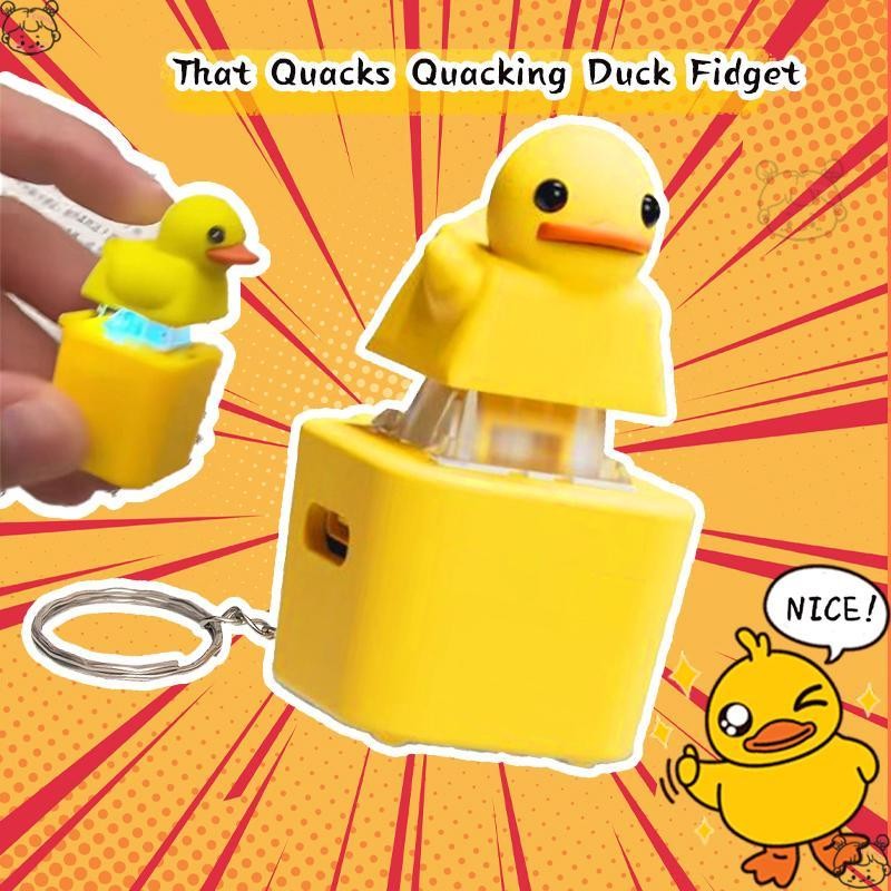 ที่ Quacks Quacking Duck Fidget ชาร์จเป็ด Key Chain ความเครียดบรรเทา ...