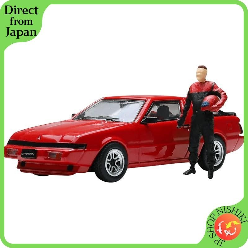 Modellino Pop Race 1:64 &ndash; Mitsubishi Starion Rossa Con Pilota &ndash; Nuovo In Scatola