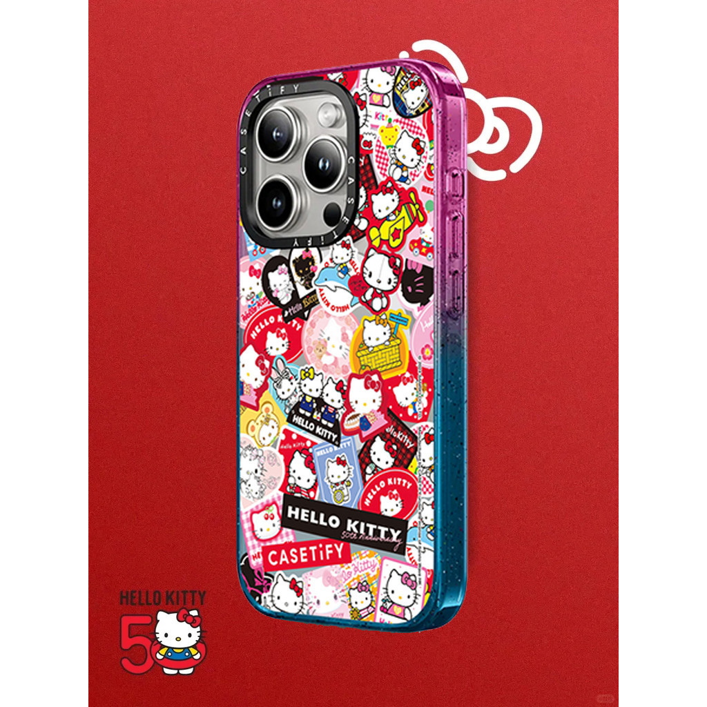 CASETiFY ハローキティ コラボ iPhone 15PRO シリコンケース