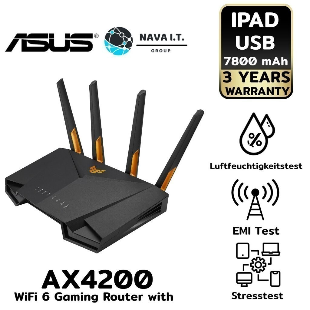 ⚡️กรุงเทพฯด่วน1ชั่วโมง⚡️ ASUS TUF-AX4200 DUAL BAND WIFI 6 GAMING ROUTER ...