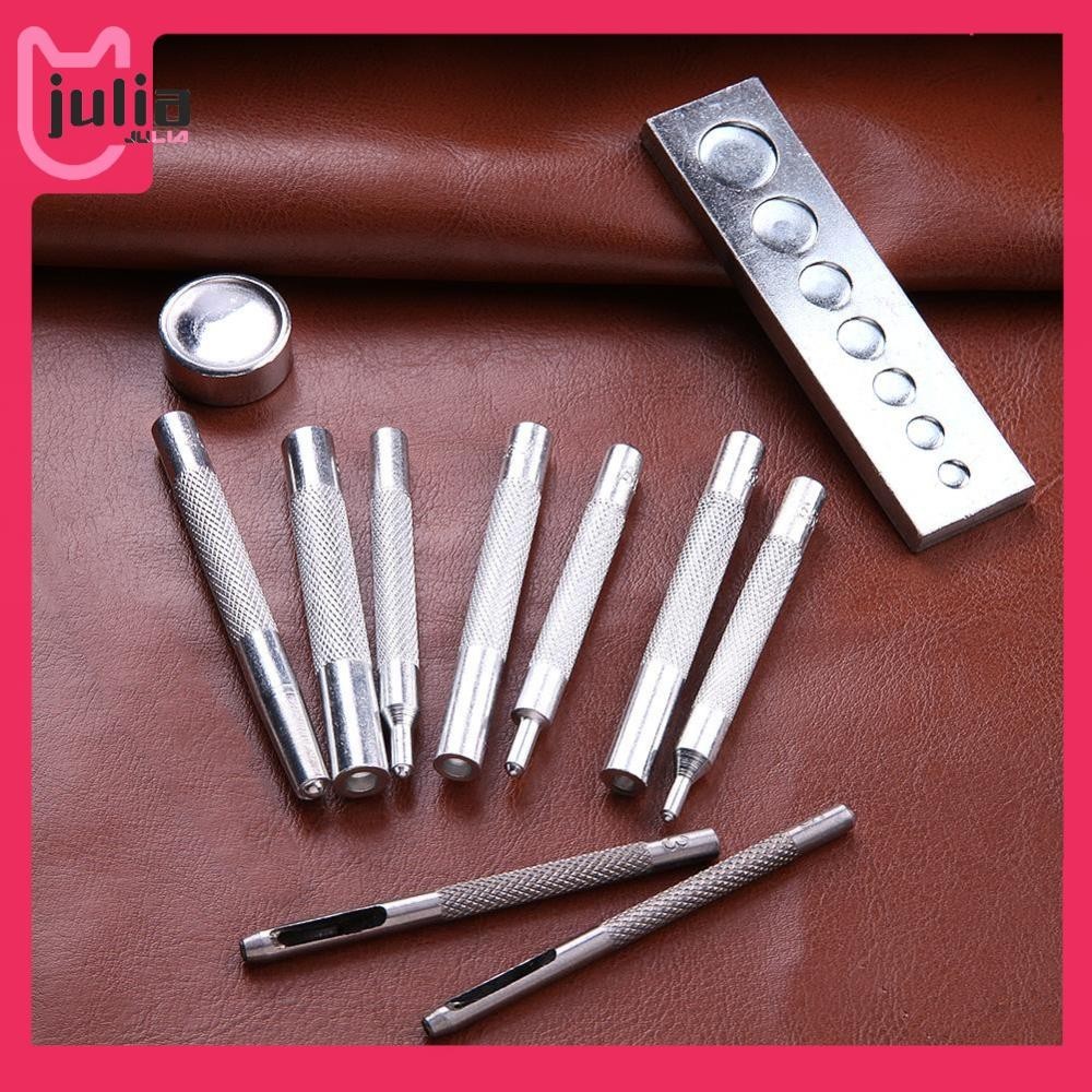 [Julia1.th] ชุดเครื่องมือหนัง DIY 11 ชิ้น Snap Rivet Fastener ปุ่ม ...