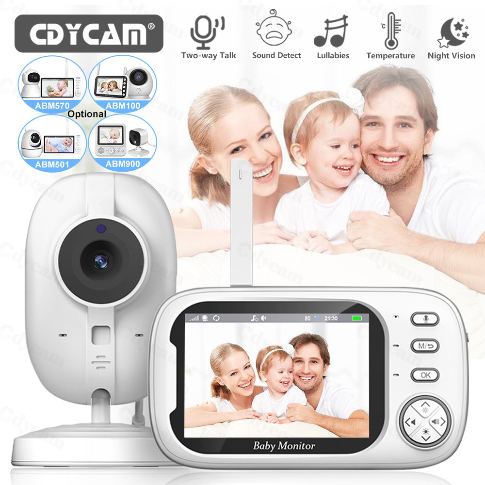Baby Monitor พร้อมกล้อง 3.5 นิ้ว LCD Electronic Babysitter 2 Way Audio ...