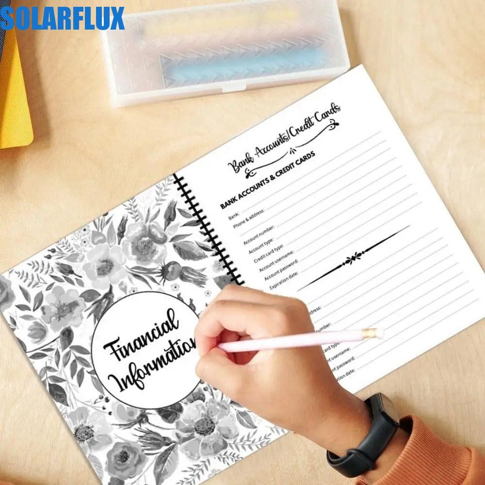 Solarflux end of life planner notebook im gone personal wishes