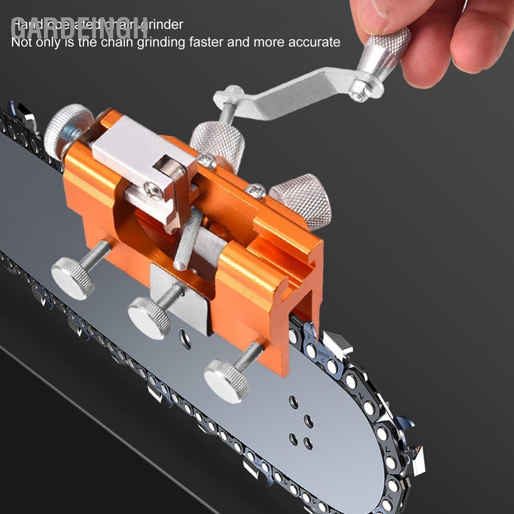 GardeingH Chainsaw Sharpening Jig Kit Hand Cranked Manual เครื่องลับ ...