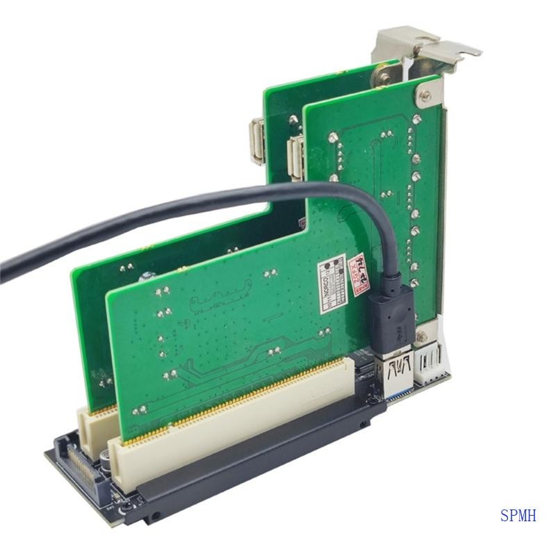 Super PCI-Express X1 ถึง Dual PCI Risers ขยายการ์ดอะแดปเตอร์ USB 3 0 ...