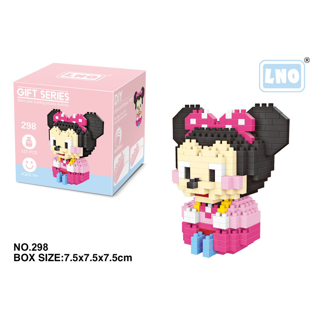 การ ์ ตูนการ ์ ตูน Building Blocks Mickey Minnie อะนิเมะสัตว ์ สัตว ์ ...