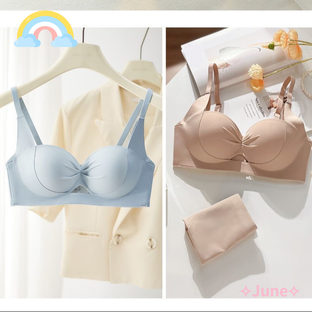มิถุนายน Palm Cup Bra, Frameless Traceless Pull-up Bra, บางนุ ่ ม ...