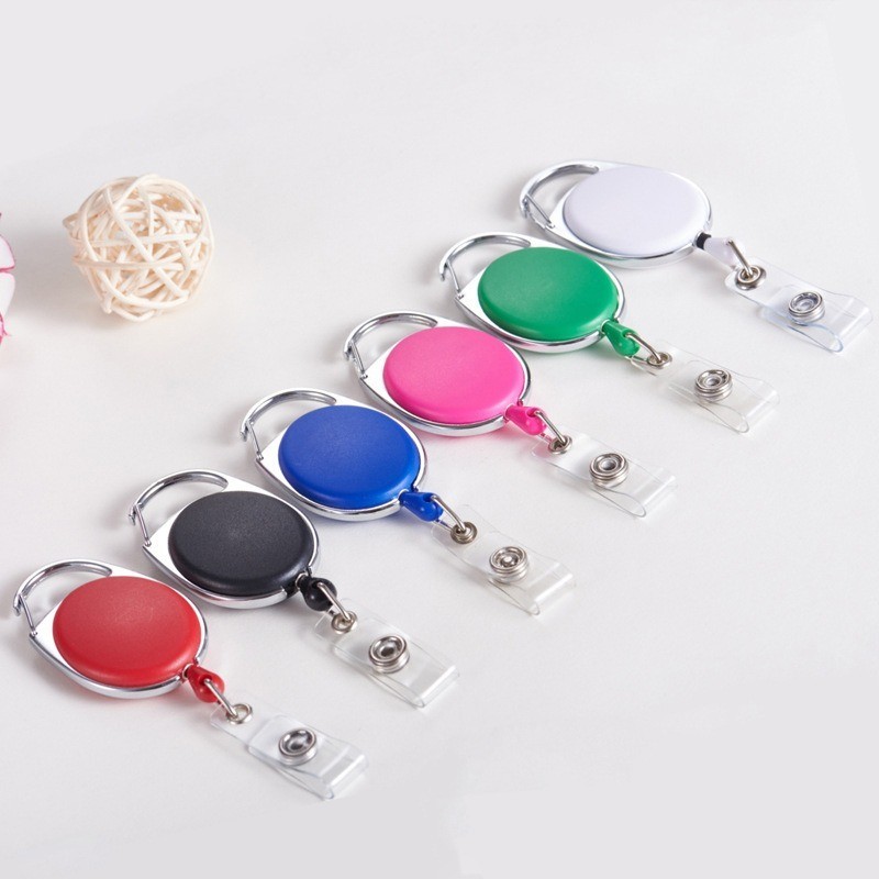 1 ชิ้น Sporty Retractable Key แหวนโลหะ Anti-theft Easy-to-pull Buckle ...
