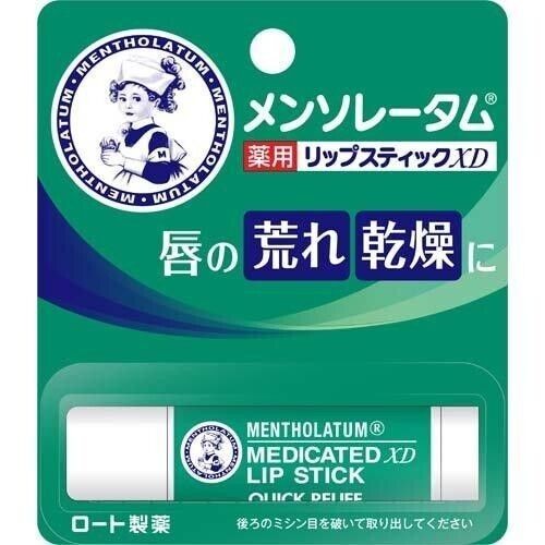 Rohto Menthlatum Medicated Lip Stick XD – Pflegender Lippenstift Mit Menthol, 4g
